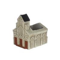 Kerk bloempot 10,3x8,7xH.11,4cm crème