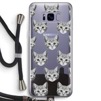 Kitten: Samsung Galaxy S8 Transparant Hoesje met koord