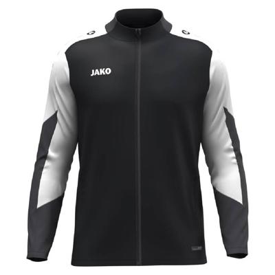 JAKO Dynamic Polyester Trainingsjack Zwart Wit Grijs