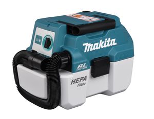 Makita DVC750LZX3 stofzuiger 7,5 l Trommelstofzuiger Droog en nat Zakloos