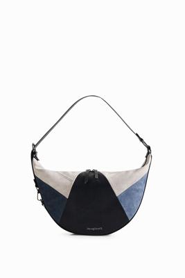Halvemaanvormige schoudertas - BLUE - U