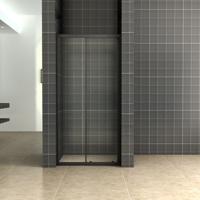 Schuifdeur Aqua Splash Vidrios Douchedeur 100x200 cm 8 mm NANO Mat Zwart Aqua Splash