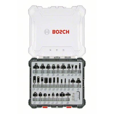 Gemengde freesset 30-delig, 8 mm Frees