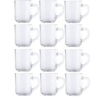 12x Theeglazen/koffieglazen 250 ml