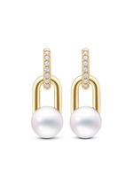 TASAKI boucle d'oreille Collection Line Fine Link en or 18ct