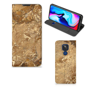 Motorola Moto G9 Play Standcase Marmer Creme