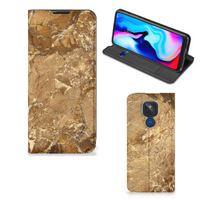 Motorola Moto G9 Play Standcase Marmer Creme