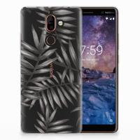 Nokia 7 Plus | TPU Case | Leaves Grey