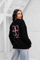 Symbol Longsleeve Shirt Dames Zwart/Roze