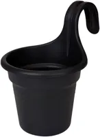 Elho green basics hangpot 18 cm zwart - thumbnail