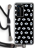 Eyes pattern: Huawei P40 Pro Transparant Hoesje met koord