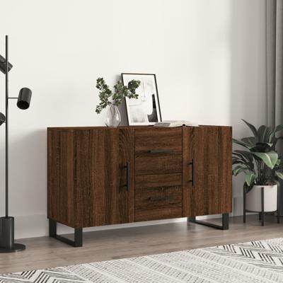 Dressoir 100x36x60 cm bewerkt hout bruin eikenkleur