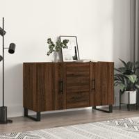 Dressoir 100x36x60 cm bewerkt hout bruin eikenkleur