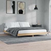 Bedframe zonder matras hout sonoma eikenkleurig 140x200 cm