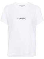 Stella McCartney t-shirt en coton à logo brodé - Blanc