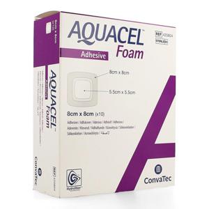 Aquacel Schuimverb Adh Hydrofiber 8,0x 8,0cm 10