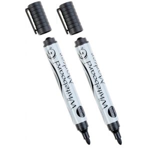 2x Whiteboard markers / stiften zwart