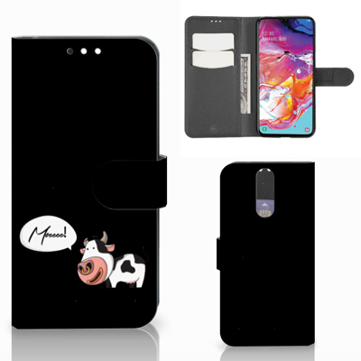 Samsung Galaxy A70 Leuk Hoesje Cow Samsung Galaxy A70 Leuk Hoesje Cow