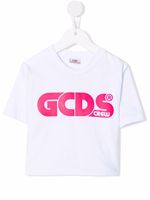 Gcds Kids t-shirt crop à logo imprimé - Blanc - thumbnail