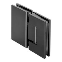 BRAUER Glasscharnier 180 graden 2 stuks PVD gunmetal geborsteld