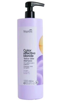 Nouvelle Color Effective Yellow Killer Shampoo 1000ml | Zilvershampoo