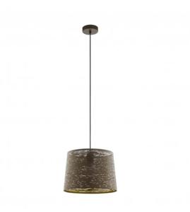 EGLO Segezia hangende plafondverlichting Flexibele montage E27 40 W Zwart, Bruin, Goud