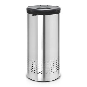 Brabantia Wasbox 35 liter - Matt Steel / Dark Grey kunststof deksel