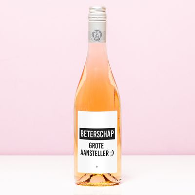 Wijnfles Beterschap aansteller - Rosé (Blush Rosé)
