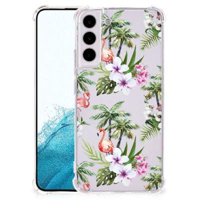 Samsung Galaxy S22 Plus Case Anti-shock Flamingo Palms Samsung Galaxy S22 Plus Case Anti-shock Flamingo Palms