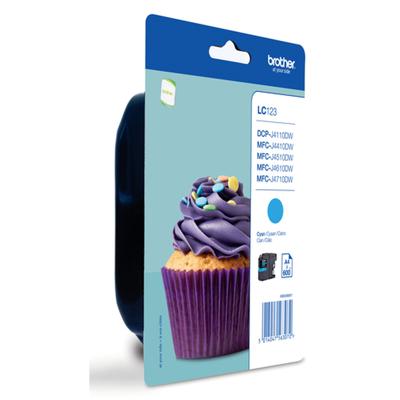 Originele inktcartridge Brother LC-123CBP Blauw