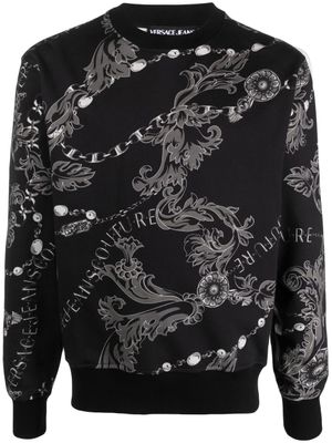 Versace Jeans Couture casquette à motif baroque - Noir