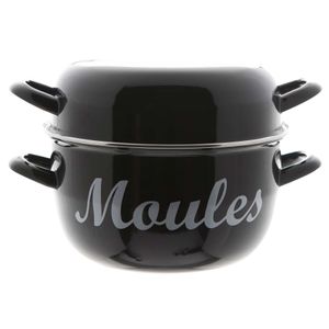 Mosselpan/mosselpot emaille 24 cm