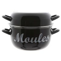 Mosselpan/mosselpot emaille 24 cm