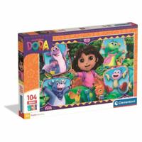 Puzzel Clementoni Dora 62 x 42 cm 104 Onderdelen - thumbnail