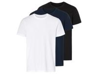 LIVERGY 3 heren T-shirts (XL (56/58), Marineblauw/zwart/wit)