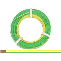 Donau Elektronik 318-354-50 Draad 3 x 0.14 mm² Geel, Wit, Groen 50 m