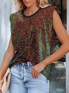 Loose Glitter Casual Tank Top