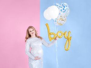 PartyDeko Folieballon Boy Goud