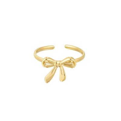 Strikjes Ring Goud