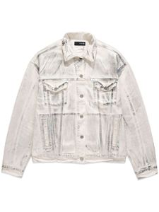 Purple Brand veste oversize P027 en jean - Blanc