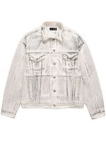 Purple Brand veste oversize P027 en jean - Blanc - thumbnail