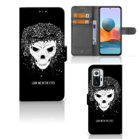 Telefoonhoesje met Naam Xiaomi Redmi Note 10 Pro Skull Hair - thumbnail