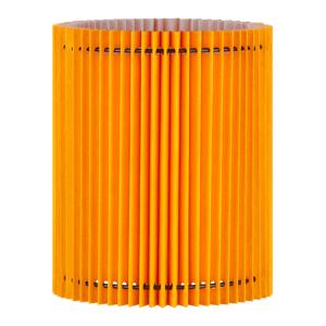 Papieren Gevouwen Lampenkap - Cilindrisch - Oranje - ø20 x 24 cm - E27 fitting - Voor Tafellampen - Ontworpen voor woonkamer en eetkamer
