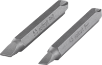 Wolfcraft dubbelbits | solid | ph/sleuf | l65mm | 2 stuks - 2407000