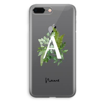Green Brush: iPhone 8 Plus Transparant Hoesje