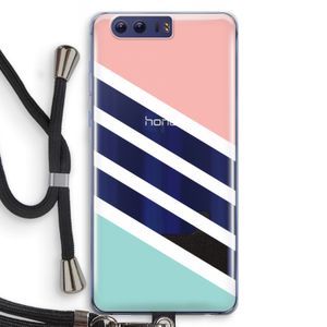 Strepen pastel: Honor 9 Transparant Hoesje met koord