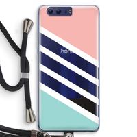 Strepen pastel: Honor 9 Transparant Hoesje met koord