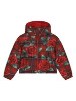 Dolce & Gabbana Kids doudoune imprimée - Rouge