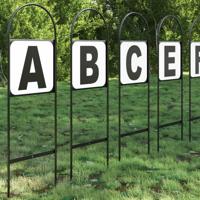 Dressuurletters 8 st staal