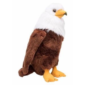 Nature Planet Amerikaanse zeearend - bruin - 30 cm - pluche dieren knuffels - Roofvogels